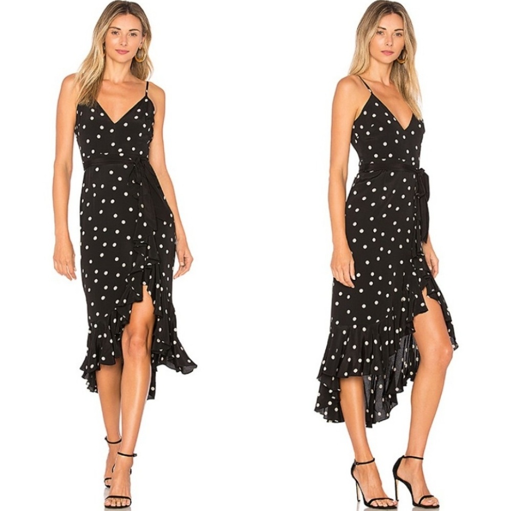 💃Lover + Friends Bridget Midi Polkadot Dress🎄-XS